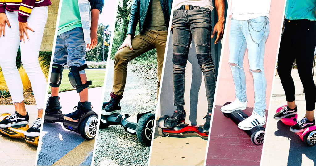 A fleet of Swagtron hoverboards